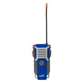 Nerf walkie talkie rugged design gray blue orange durable outdoors