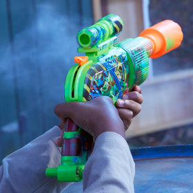 NERF Zombie Driller front view highlighting battle ready graffiti vibe