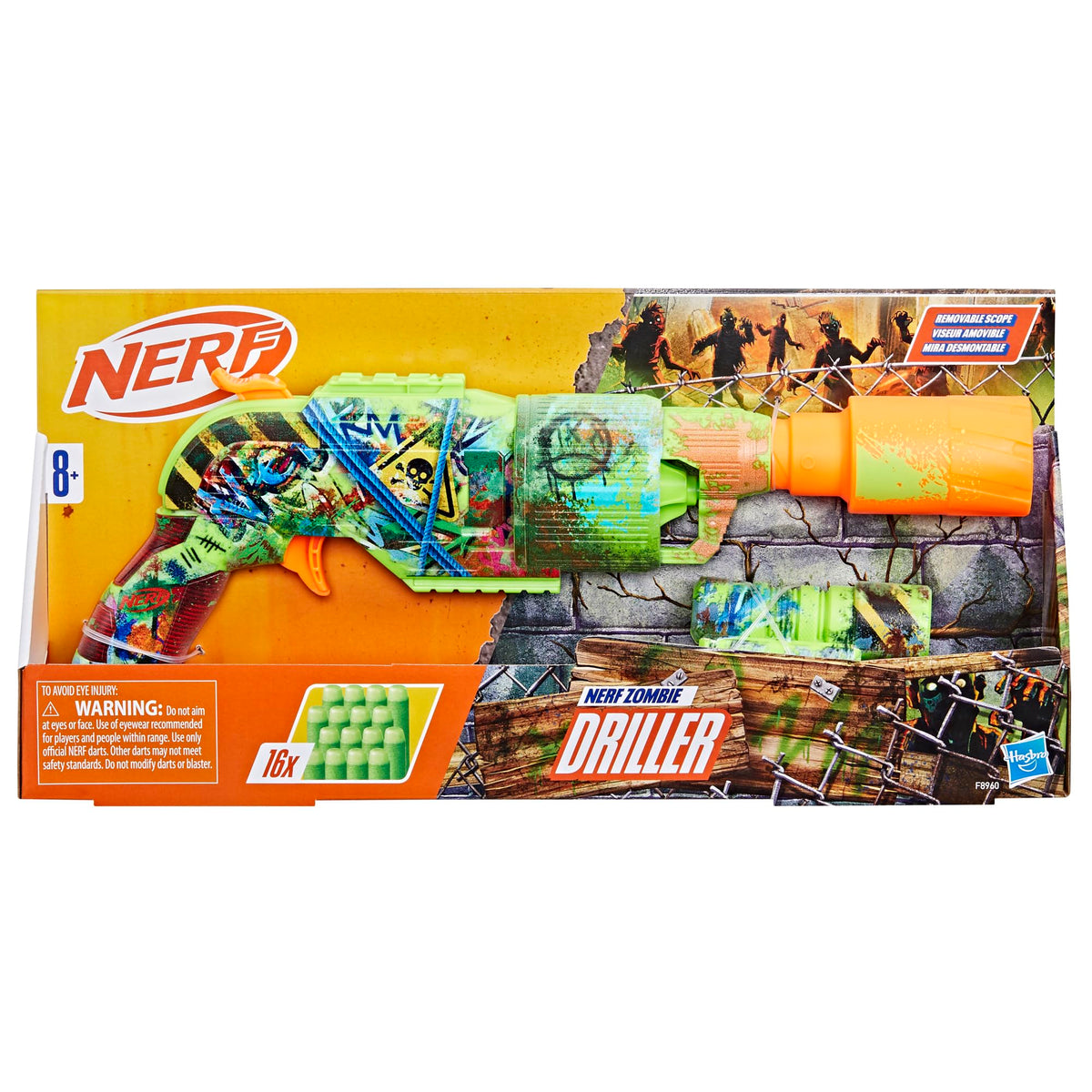 NERF Zombie Driller 5-dart cylinder close-up for quick reloads