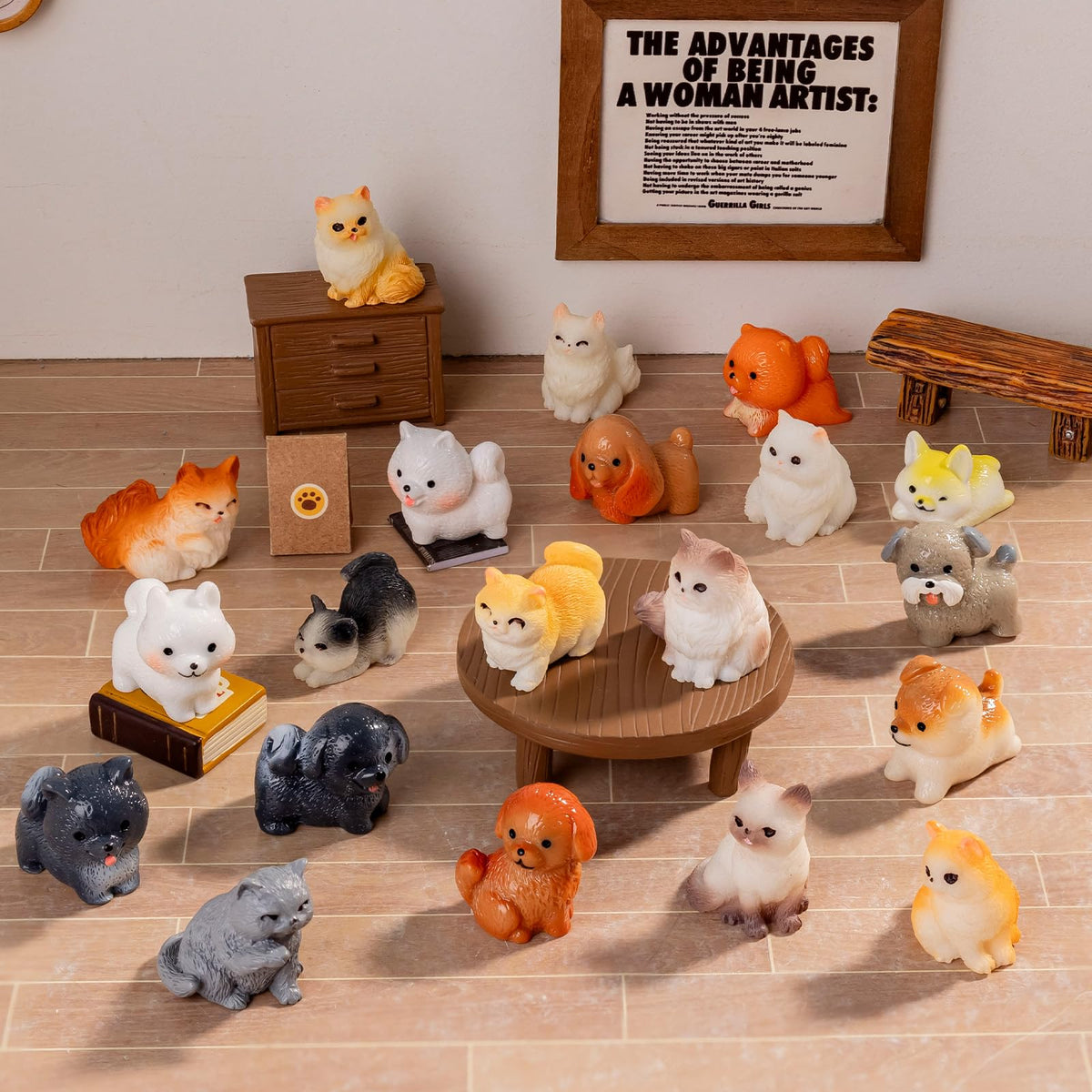 Nerfcareani small animal figurines mix and match for creative displays