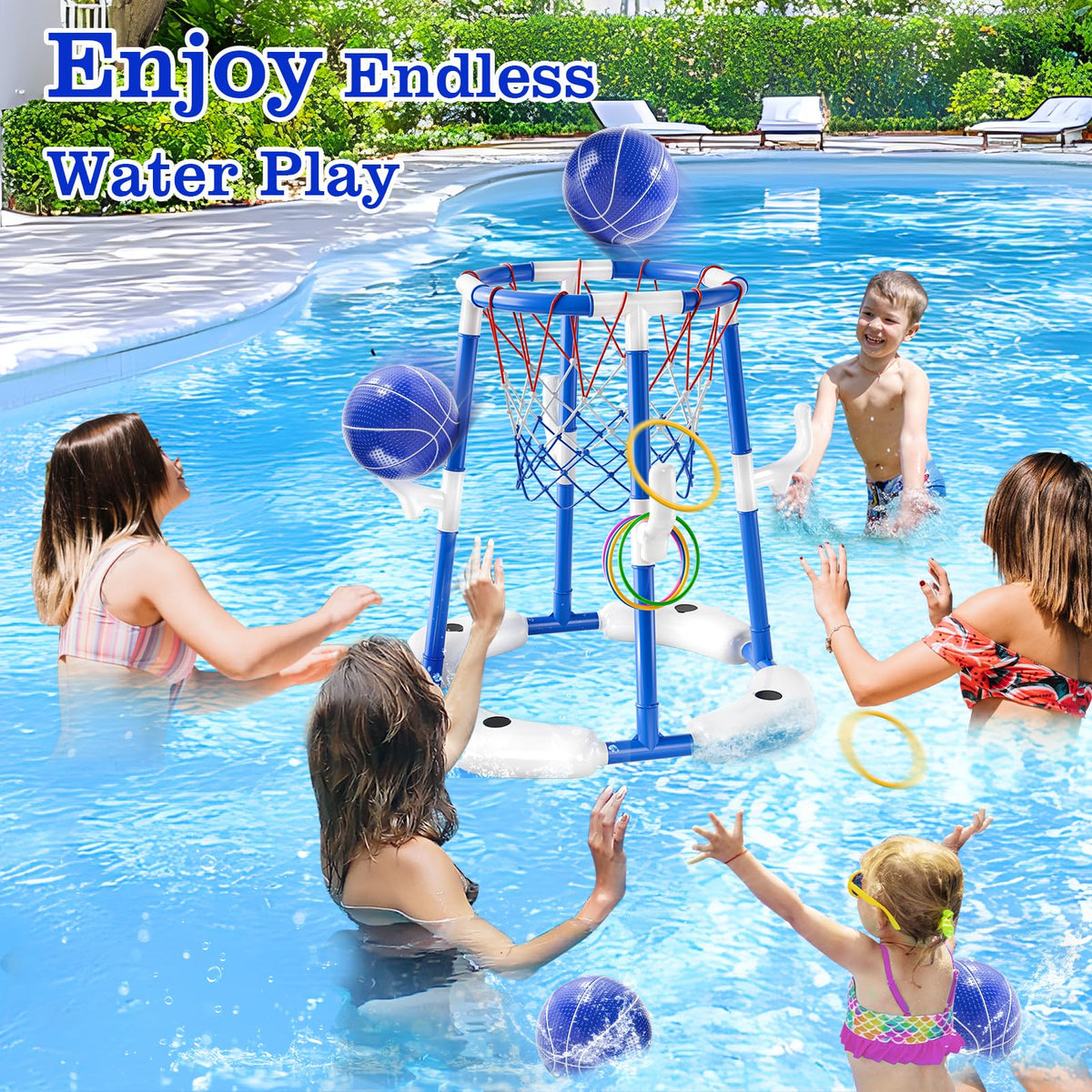 Nestalk pool rings set of 12 for varied shooting targets.