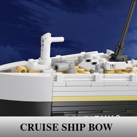NETEHU Titanic mini bricks detail highlights cabins and deck texture realism.