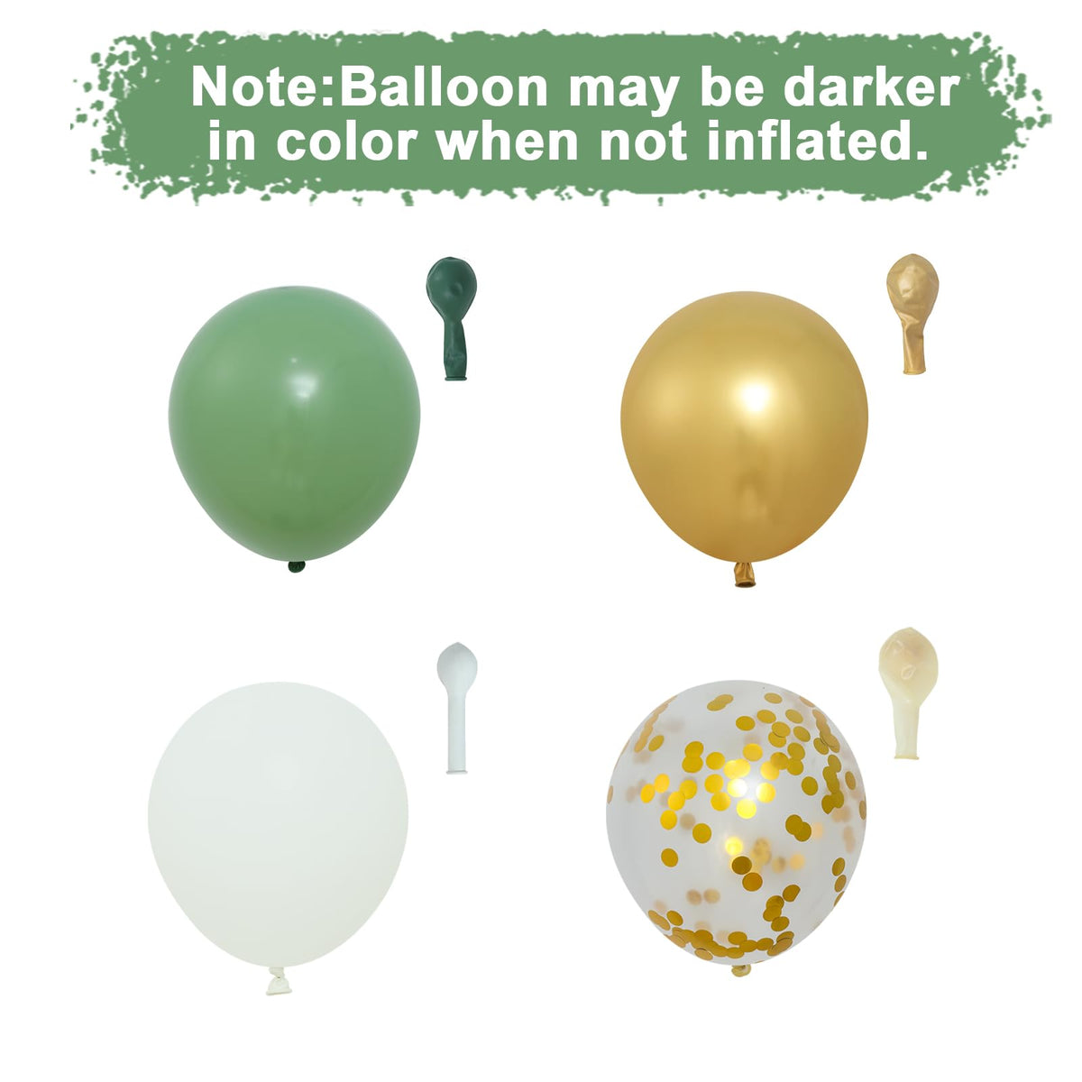 Netnology gold heart foil balloons add sparkle to the arch