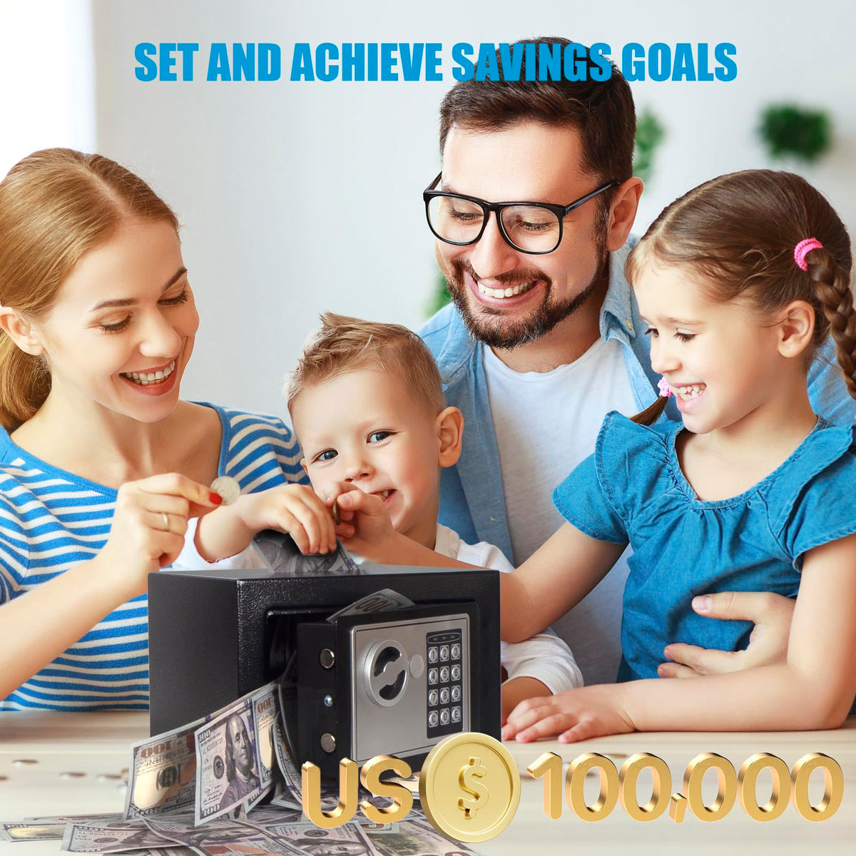 NETRCRHOM kid friendly piggy bank promotes financial literacy