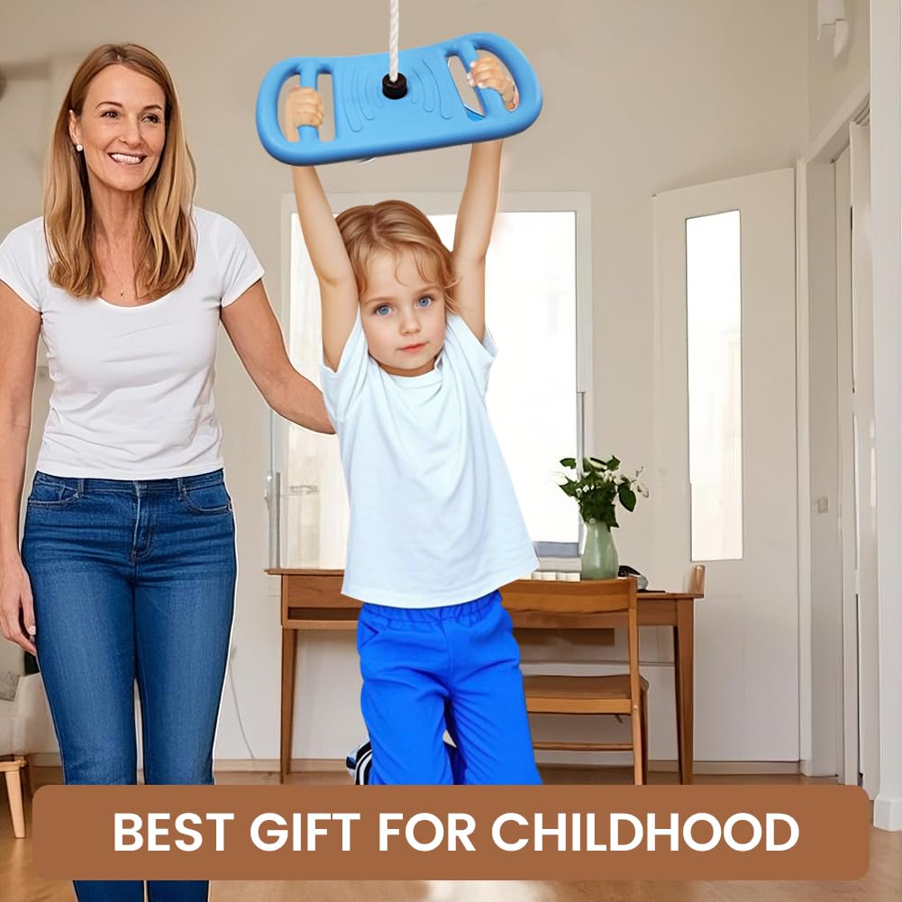 nets Tribe Tree Swing with climbing rope adding adventurous climbs for active kids.