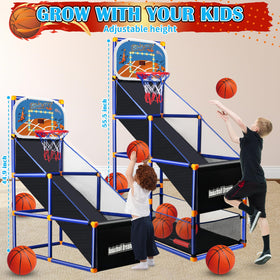 NEUBSAW kids basketball hoop with adjustable height for growing players