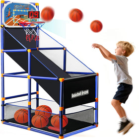 NEUBSAW LED arcade basketball board with scoreboard for interactive indoor play
