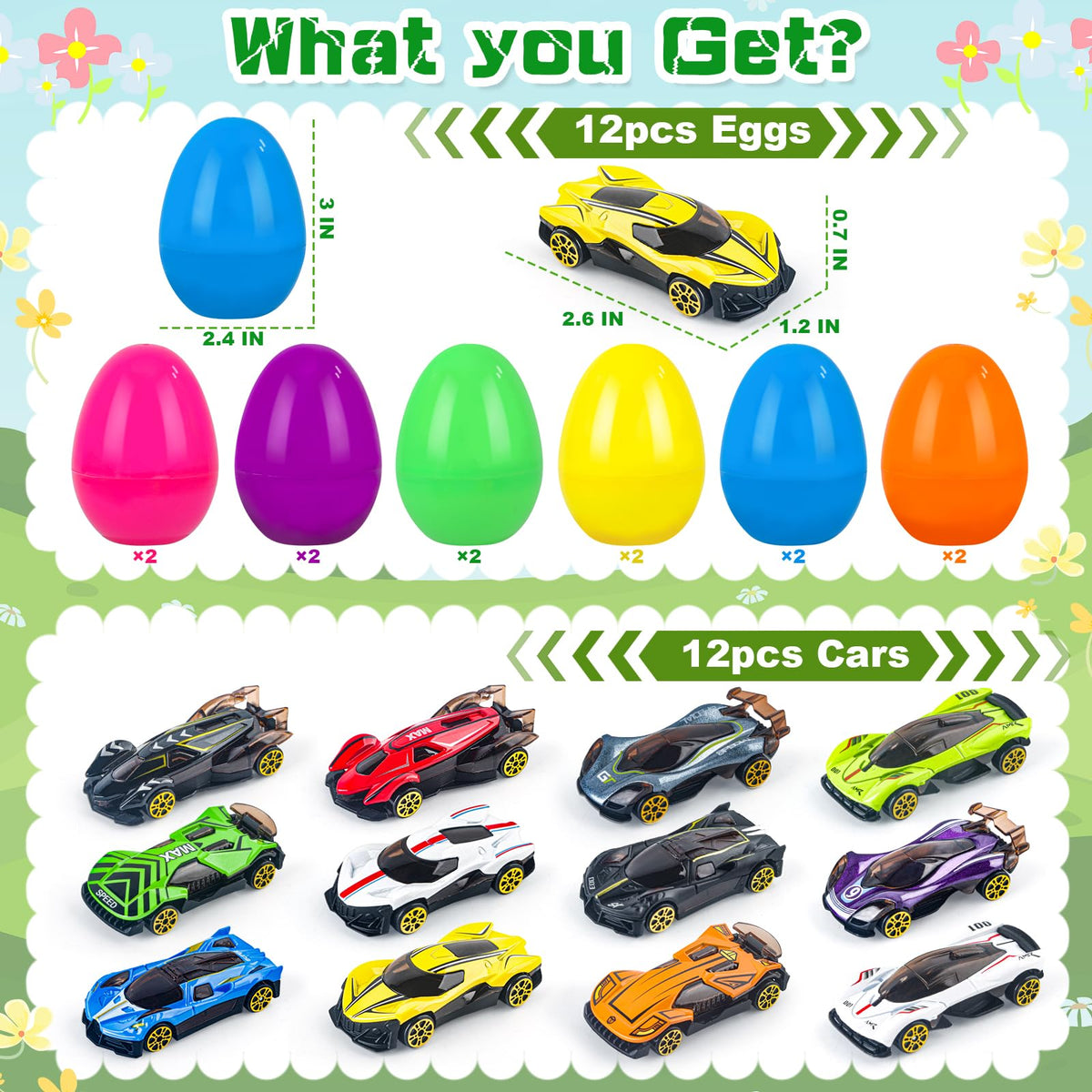Colorful NEUBSAW eggs showcase six colors to boost festive Easter visuals.