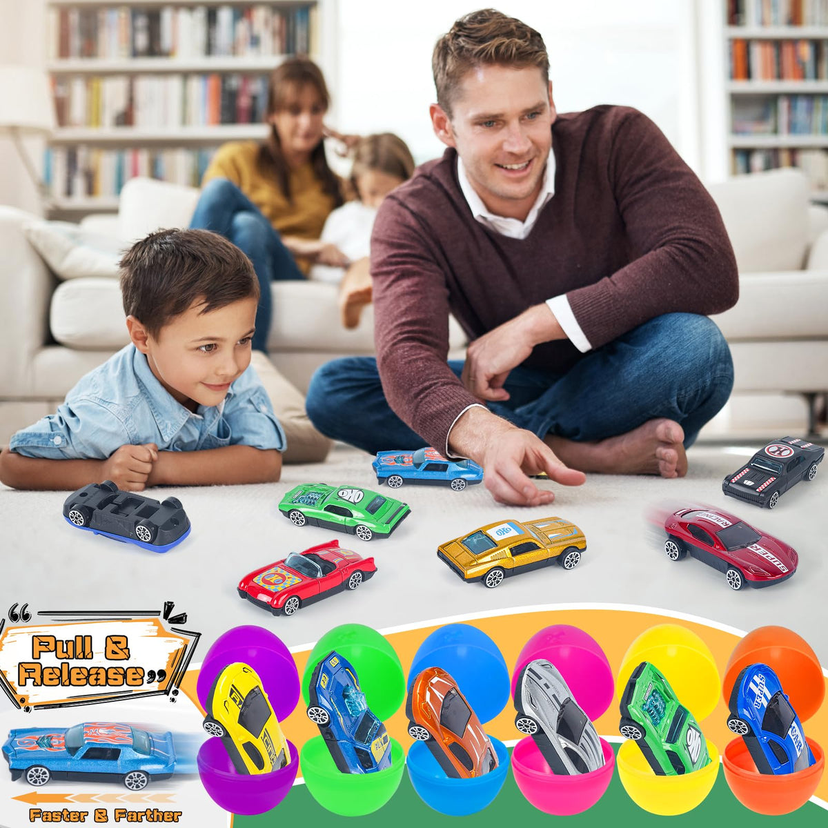 NEUBSAW eggs in six bright colors ready for Easter hunts.