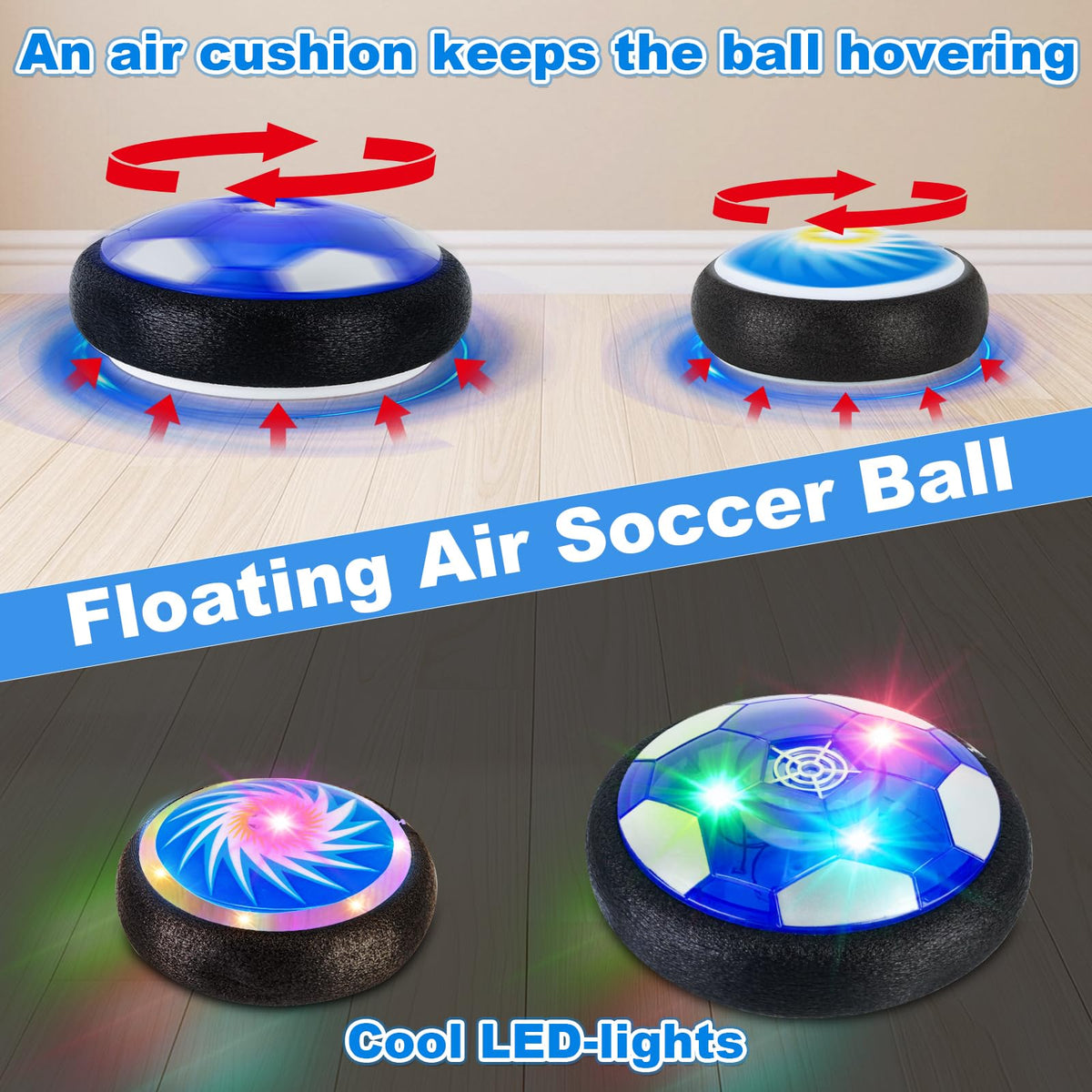 Small hover ball provides precise control for younger players.
