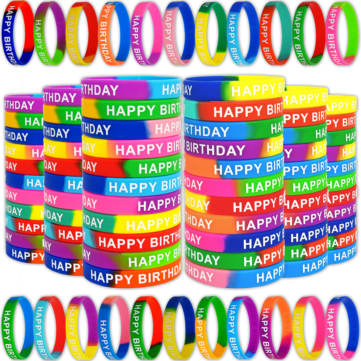Neureyte birthday bracelets pack with 22 styles for classroom rewards.
