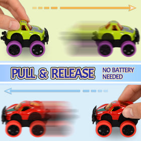 Neureyte pull-back action trucks offer safe, battery-free play