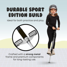 New Bounce Pogo Stick durable frame endures daily play.