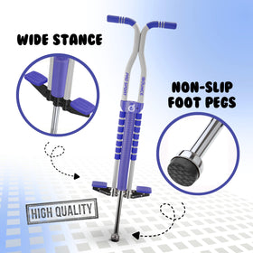 New Bounce pogo stick made with durable materials for lasting use.