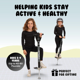 New Bounce Pogo Stick easy-grip foam supports secure sessions.