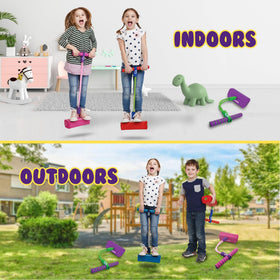 New Bounce toddler pogo stick in 5 colors for outdoor fun.