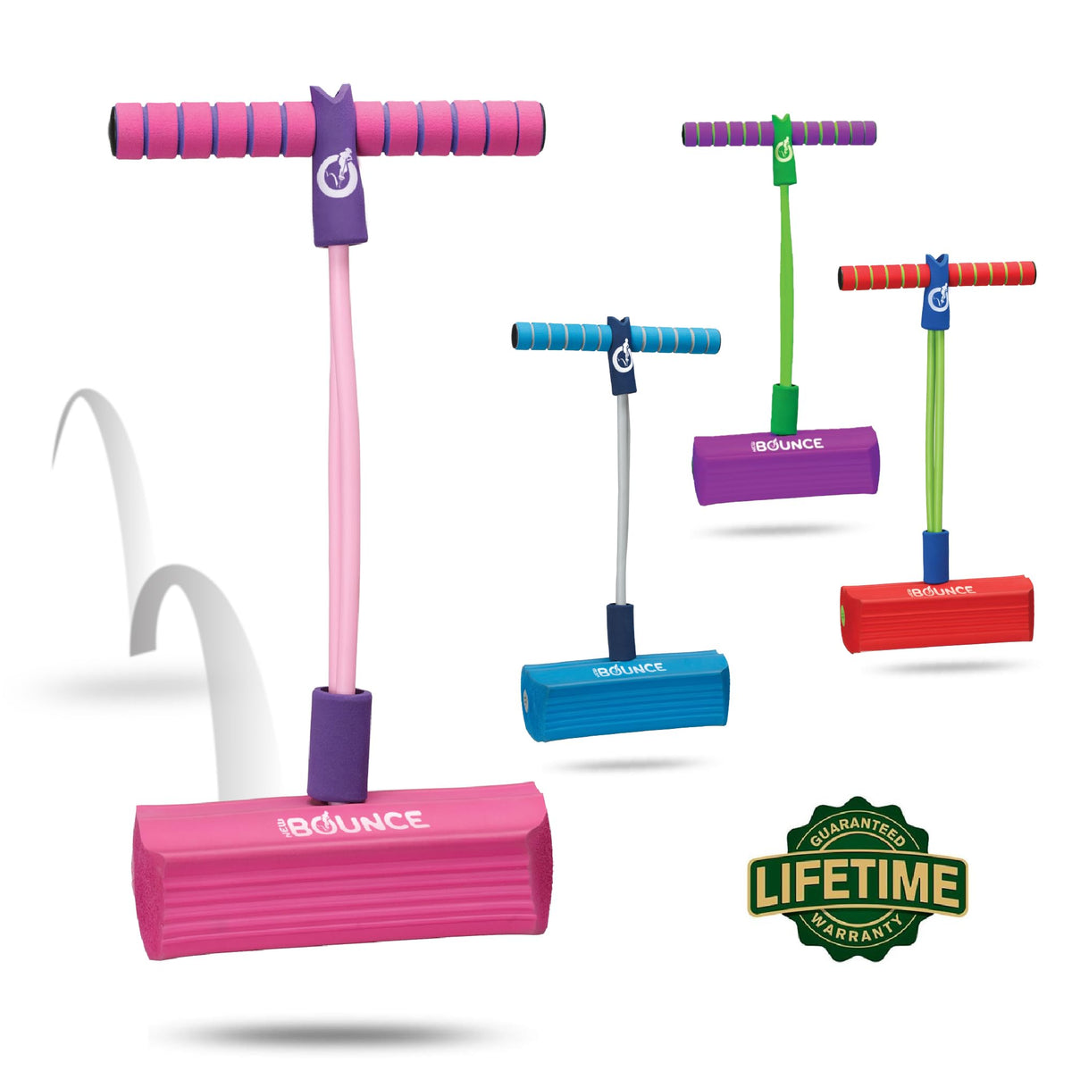 New Bounce Pogo Stick foam jumper for toddlers outdoors improves balance.