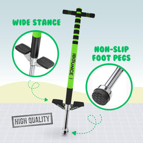 New Bounce Pogo Stick Sport Edition, easy-grip handle, secure jumps for beginners.