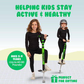 New Bounce Pogo Stick Sport Edition foot pad stability supports confident landings.