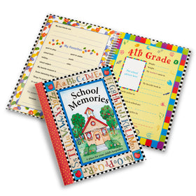 New Seasons Deluxe School Memories album cover, durable hardback keeps memories safe.
