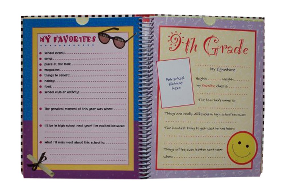 New Seasons keepsake provides a grade-by-grade photo area.