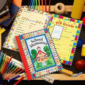New Seasons keepsake interior shows age-appropriate sections for every school stage.