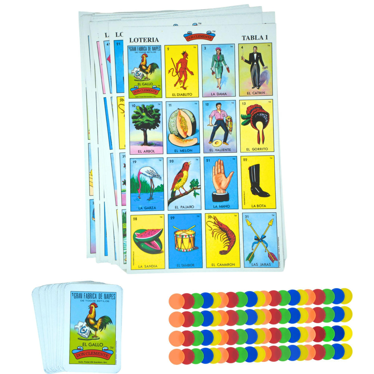 New To Town Original Lotería card artwork, vivid images boost gameplay immersion.