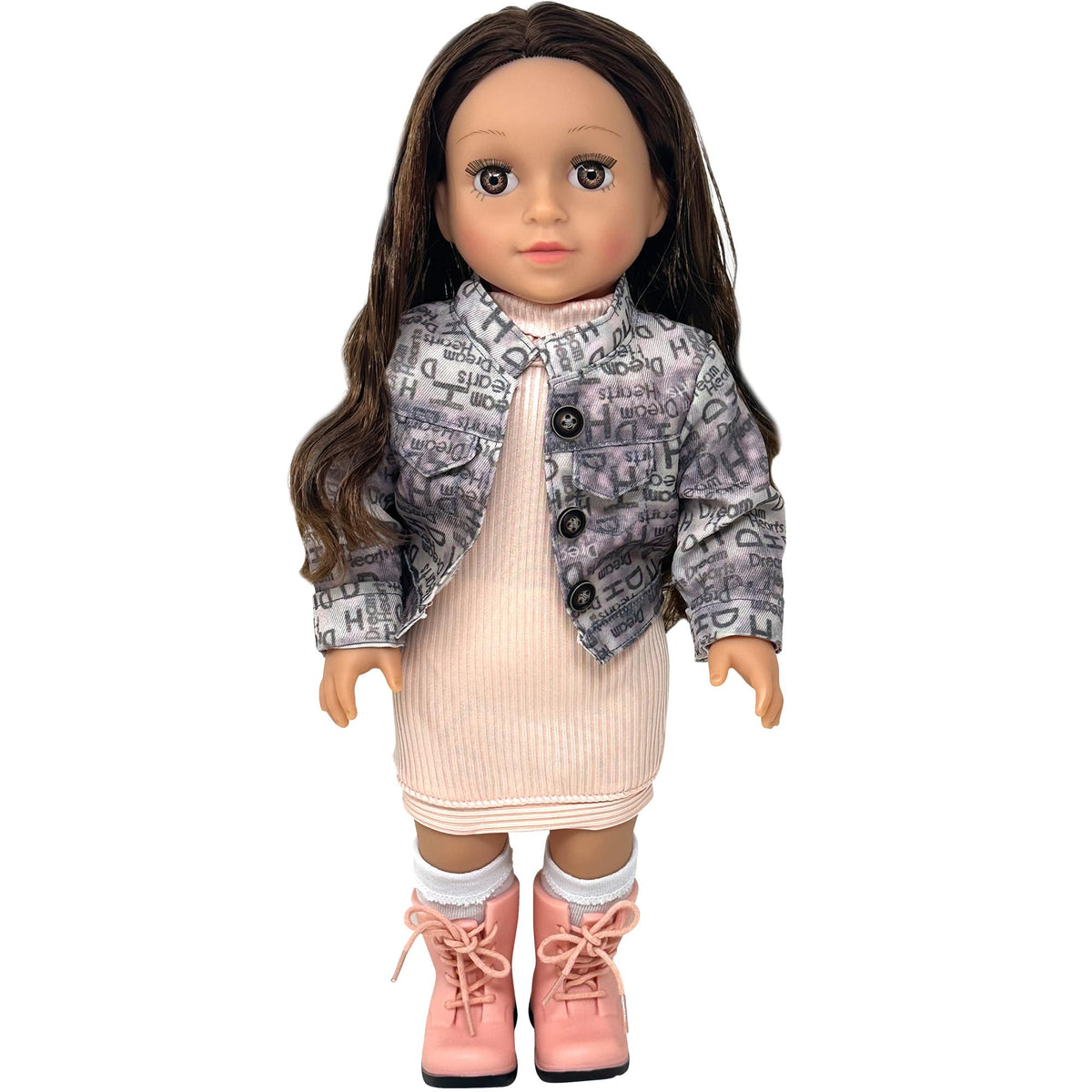 The New York Doll Collection 18 inch doll with soft hair, ideal for styling sessions