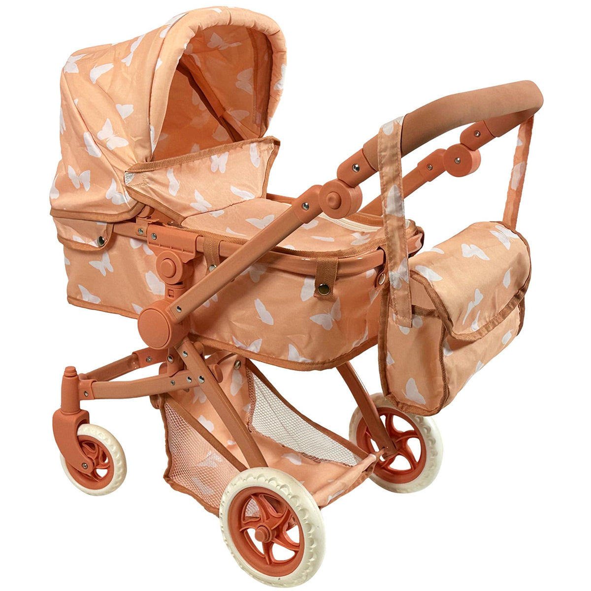 New York Doll Collection convertible stroller with bassinet for flexible playtime