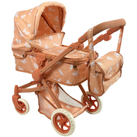 New York Doll Collection convertible stroller with bassinet for flexible playtime
