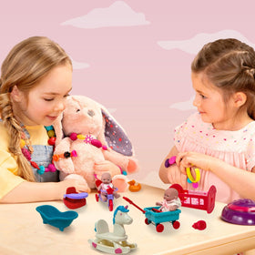 Doll bed with blanket from The New York Doll Collection for naptime play