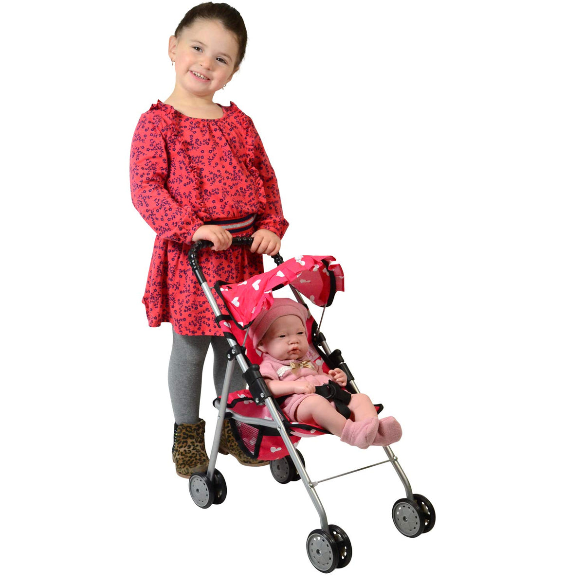 The New York Doll Collection basket adds handy storage for accessories.
