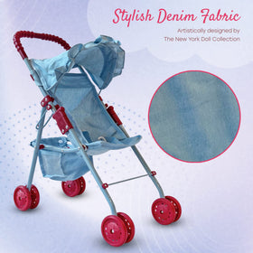 The New York Doll Collection doll stroller with retractable canopy.