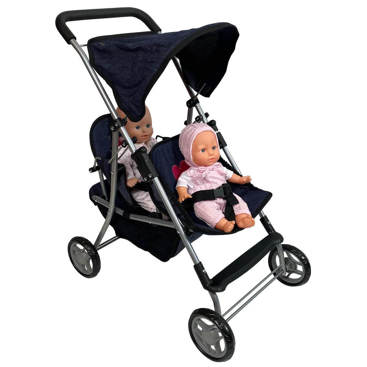 Easy-push wheels glide smoothly across floors and pavements