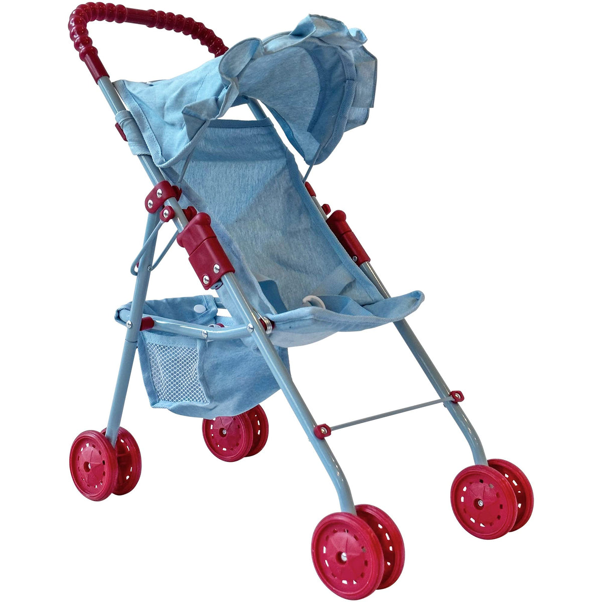 The New York Doll Collection My First Baby Doll Stroller with folding frame for travel.