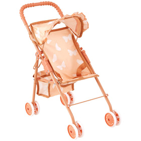 The New York Doll Collection stroller with umbrella carriage for outdoor doll play