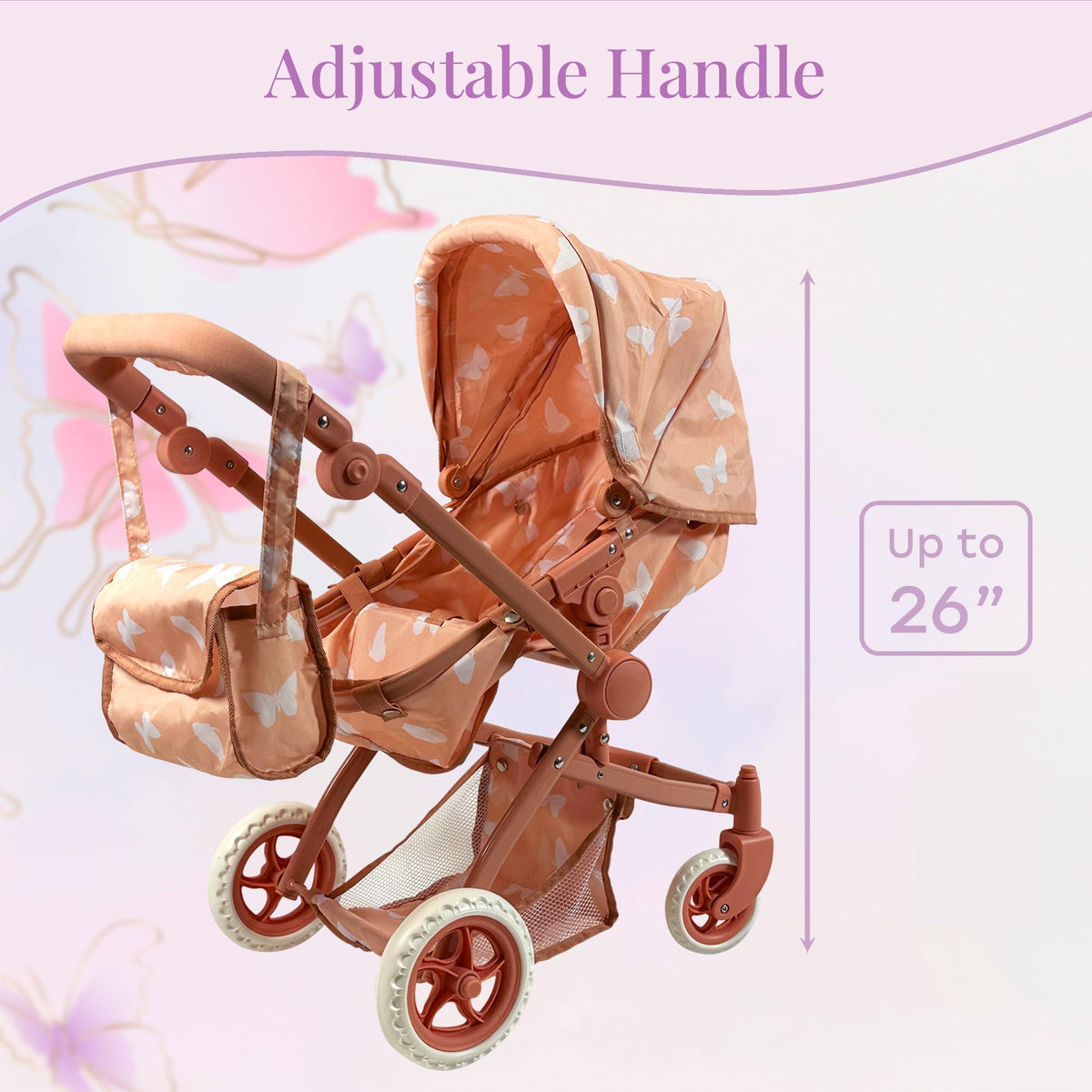 New York Doll Collection sun canopy protects dolls from sun during outdoor play