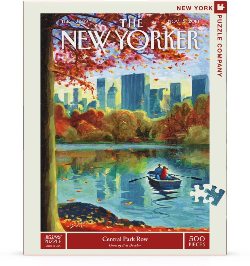 New York Puzzle Company Central Park Row puzzle pieces, crafted for shared problem solving.