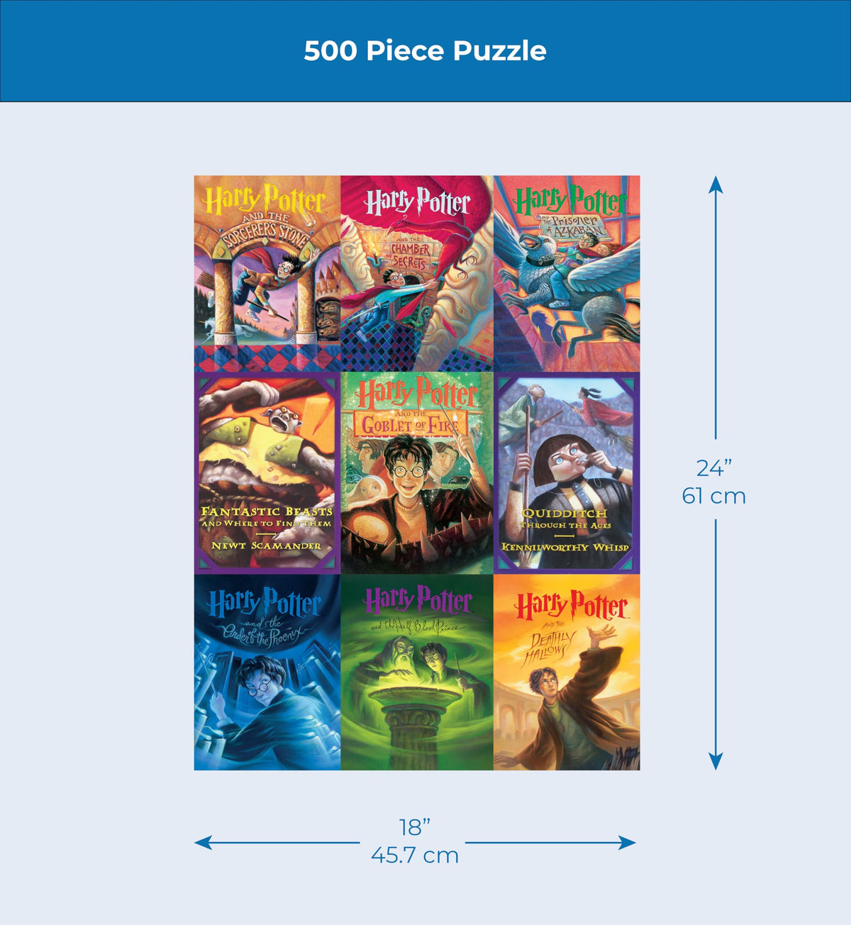 New York Puzzle Company random die-cut pieces detail adds challenge.