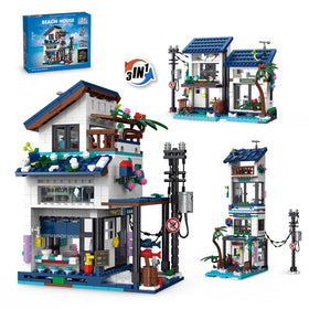 NEWABWN 3-in-1 Beach House forms for versatile, imaginative play experiences.