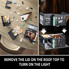 NEWABWN City Coffee House interior coffee-bar highlights realistic details for immersive building and display