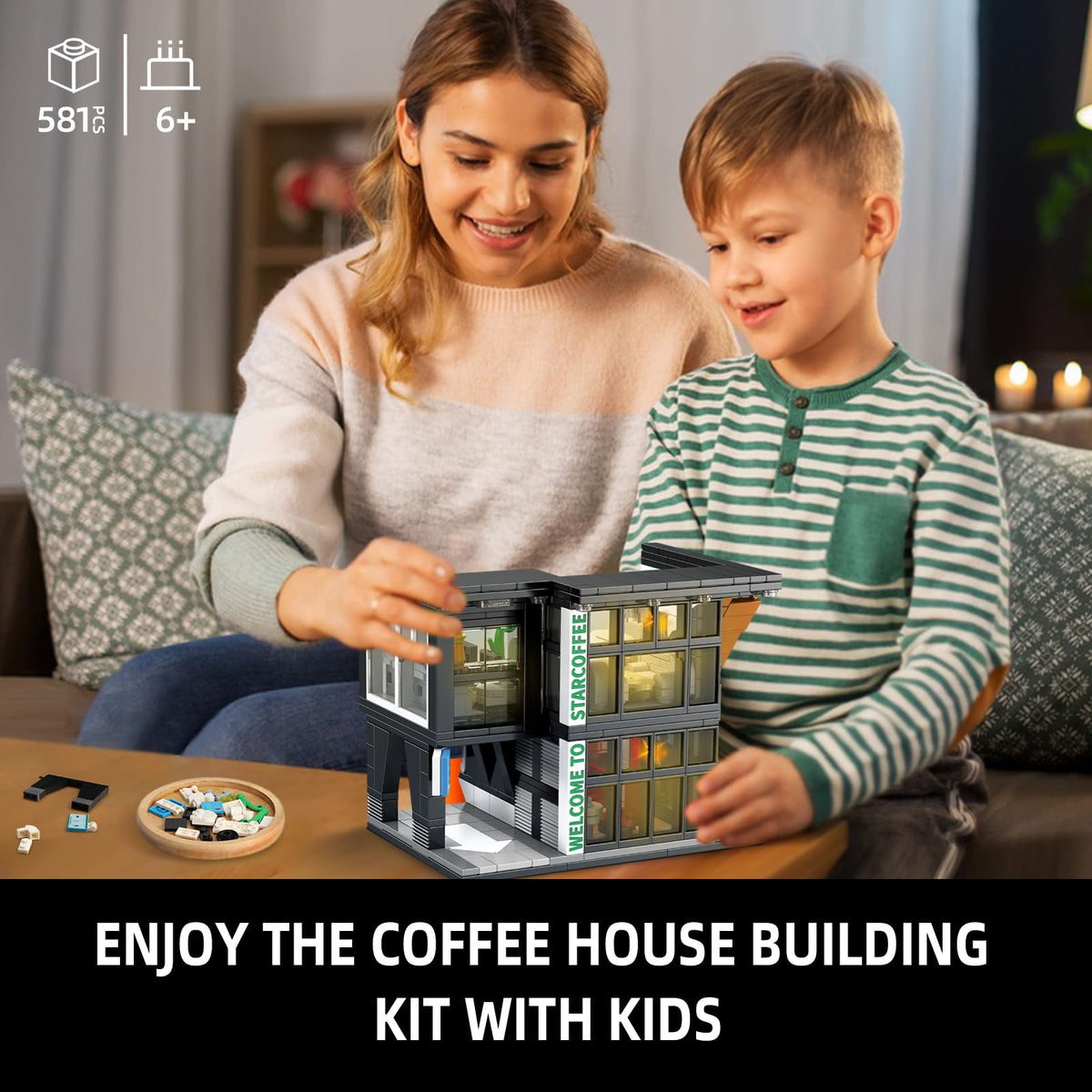 NEWABWN City Coffee House lighting feature activates ambience with a hidden starter device