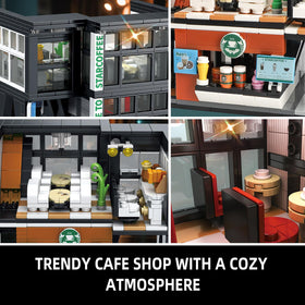 NEWABWN City Coffee House terrace view emphasizes open-air feel and exterior design