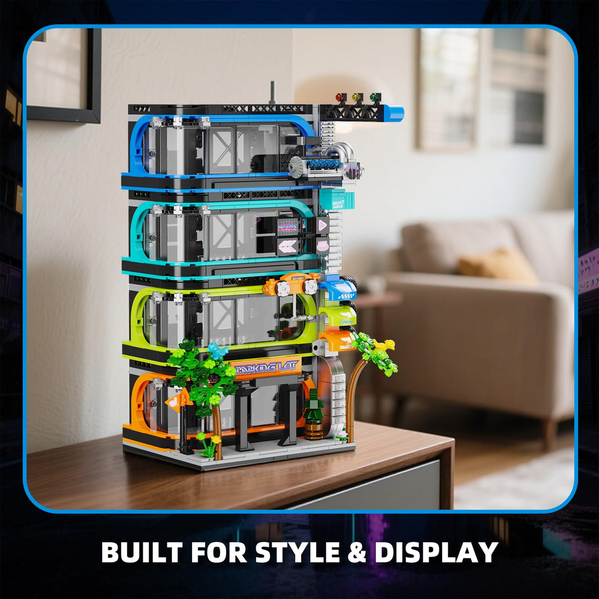 NEWABWN display for 1:64 die-cast models on multi-level shelves