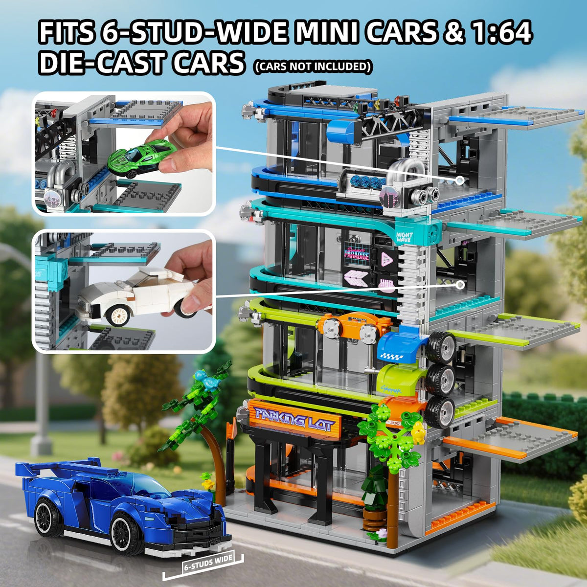 NEWABWN Vertical Garage Assembly shown during build for sturdy modular display
