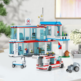 NEWABWN wheelchair and stretcher accessories enrich realistic hospital play.