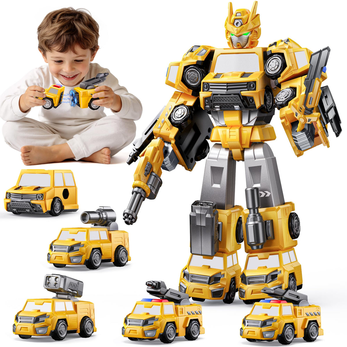NewBandMo 5-in-1 magnetic robot kit for imaginative play