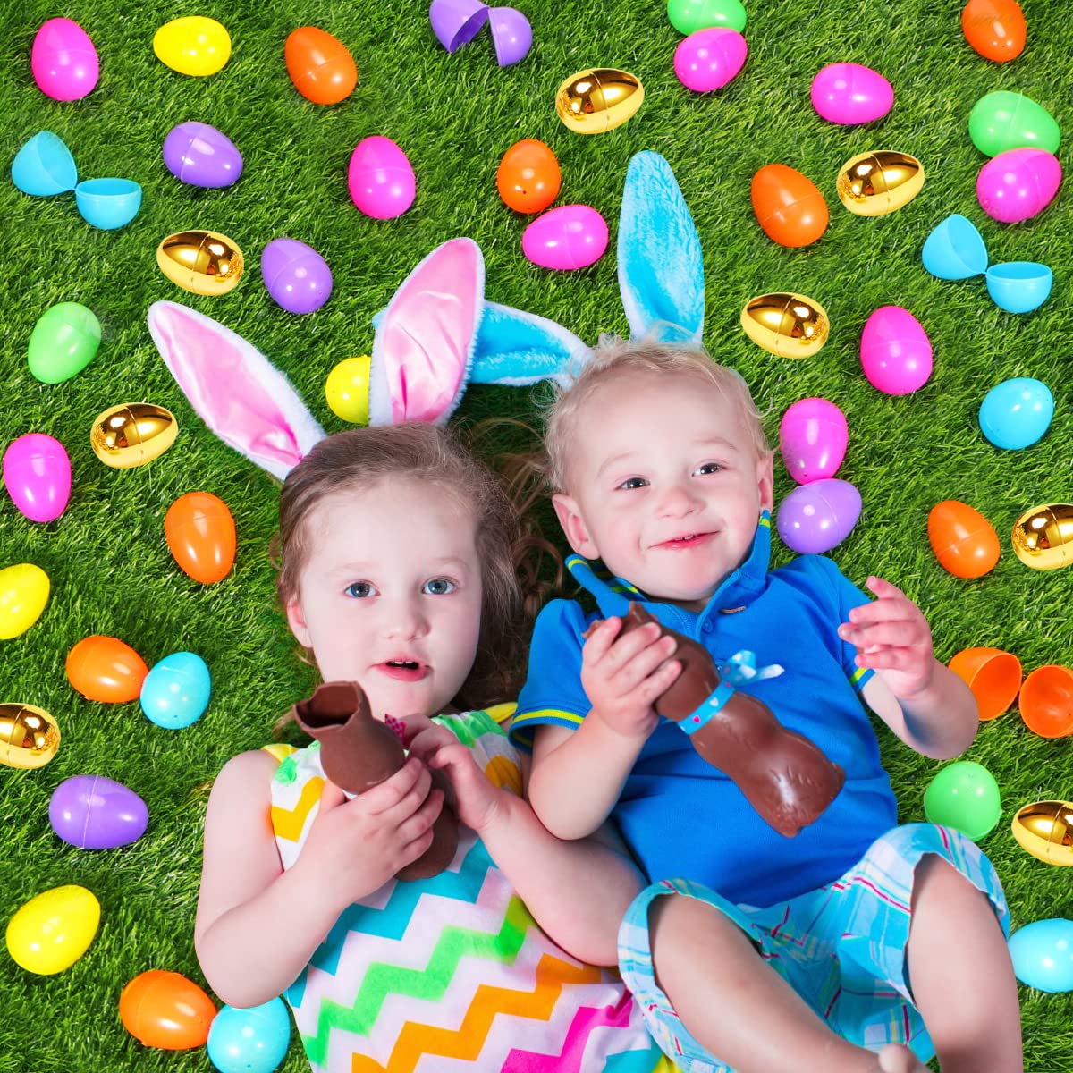 NEWBEA kid-friendly eggs perfect for backyard Easter egg hunts