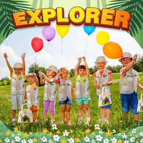 Newcotte explorer costume hats close-up with soft plastic for comfortable wear