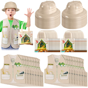 Newcotte explorer costume vests close-up showing durable fabric for active kids